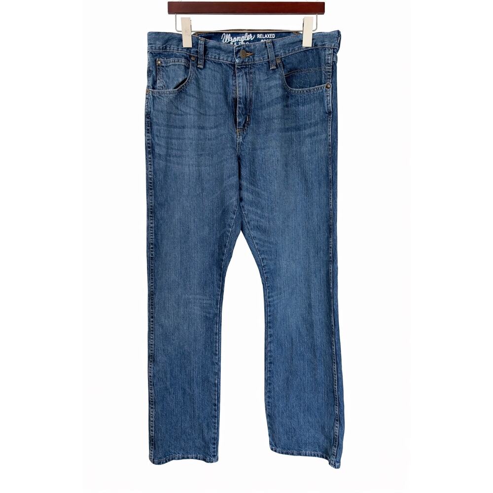 Wrangler Retro Relaxed Bootcut Jeans Mns 34x34 Ranch wear Western Cowboycore Y2K